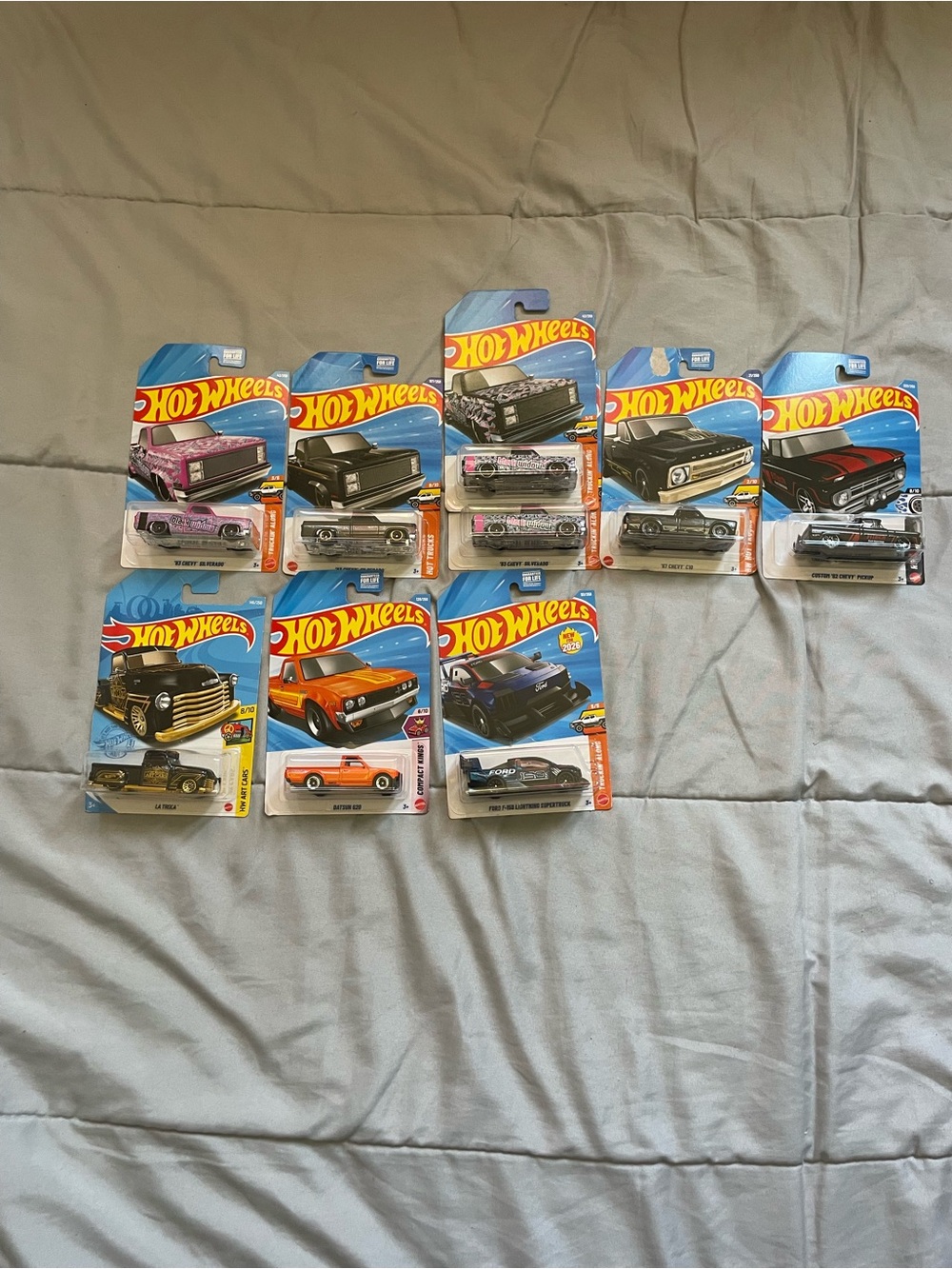 Hotwheel truck lot of 9